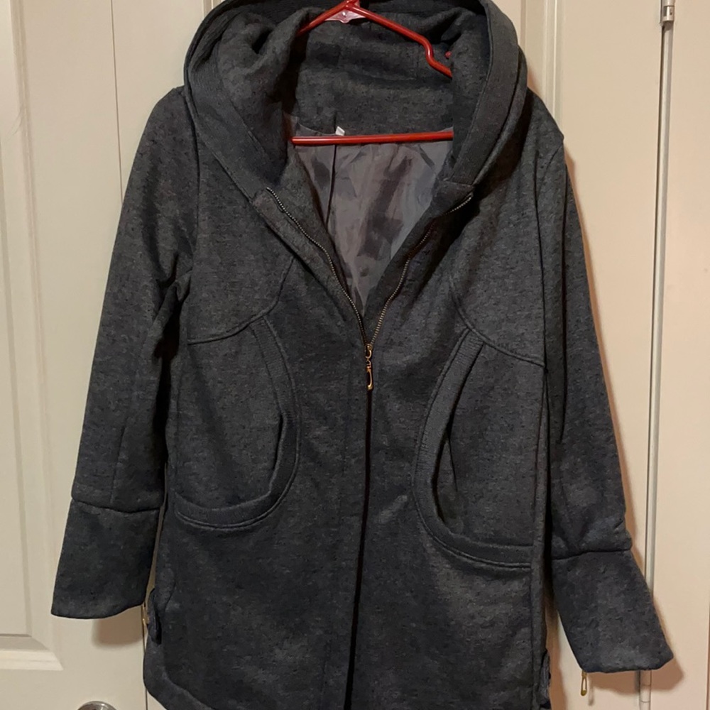 Dark gray hoodie / coat, size medium! *open to all offers*